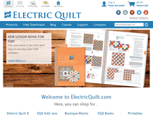Tablet Screenshot of electricquilt.com